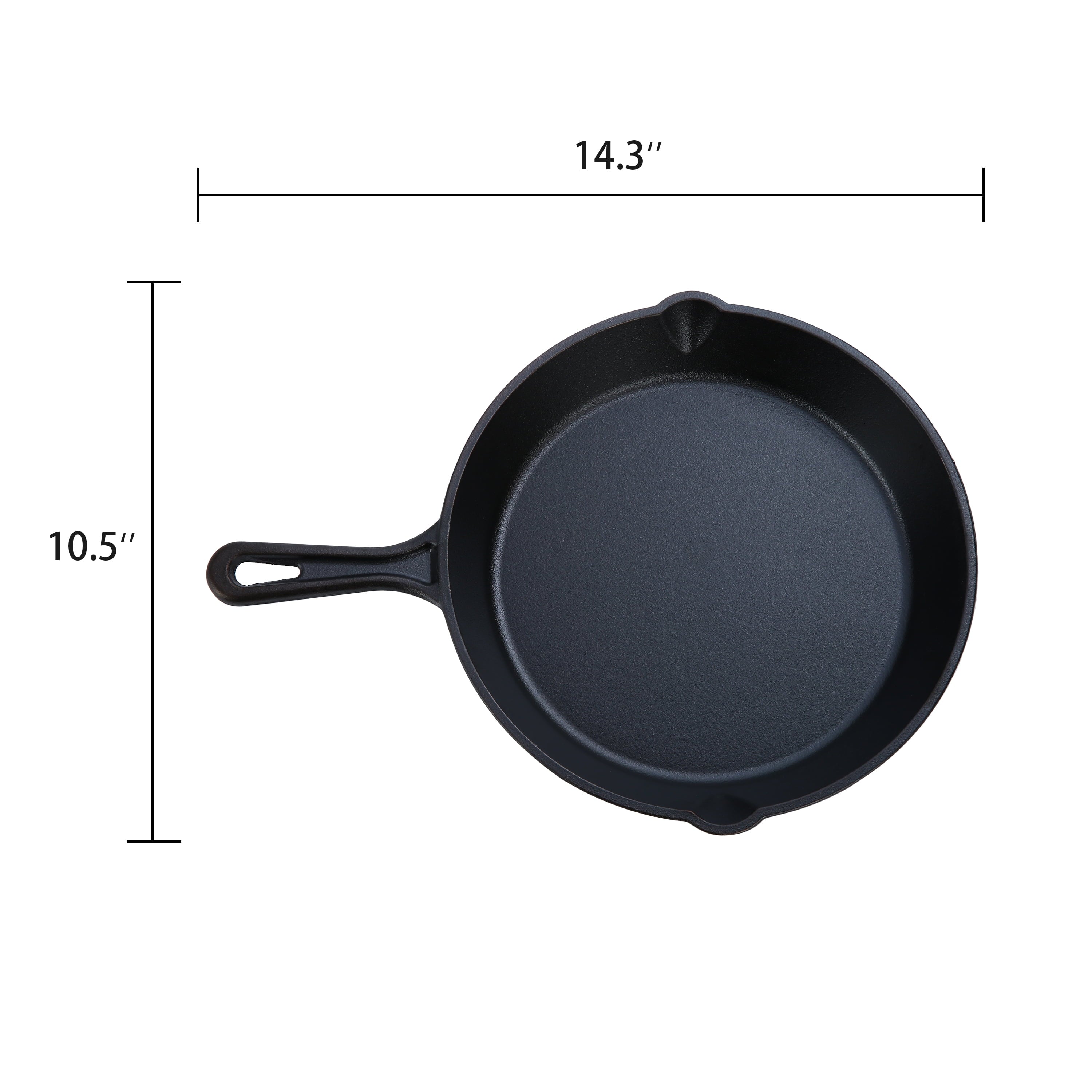 10.5 Inch Pre-Seasoned Cast Iron Skillet