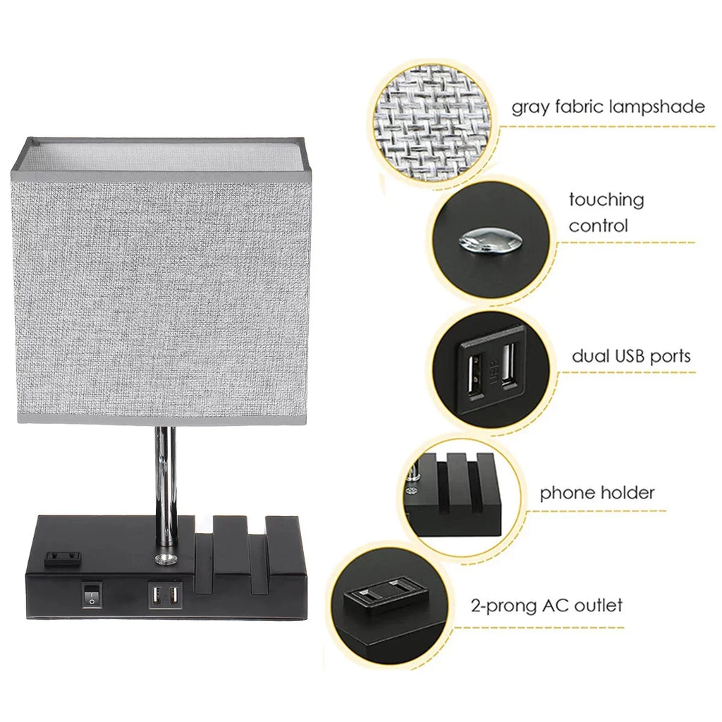 Multi Use Charging and Touch Control Lamp - Flexx Decor