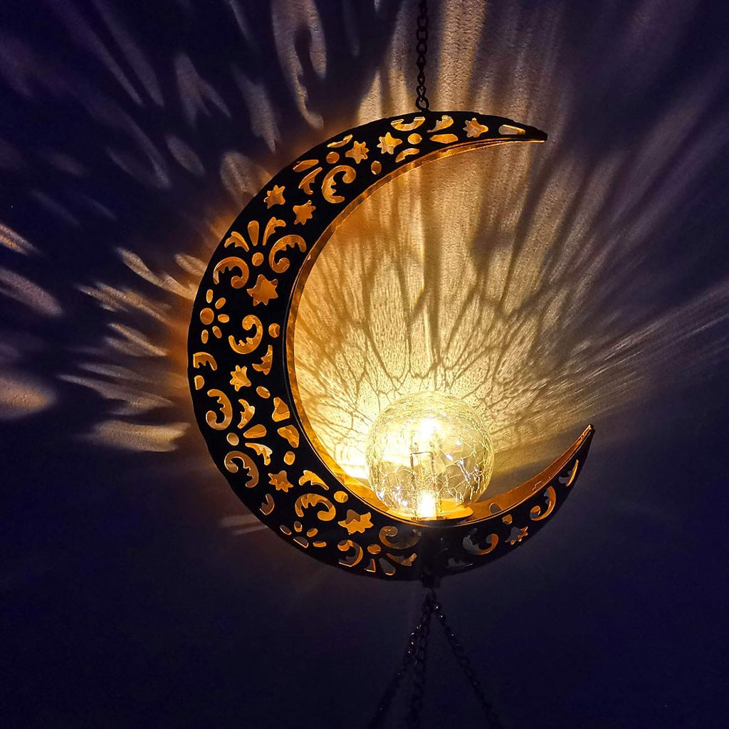 Moon Solar Lights Wind Chime
