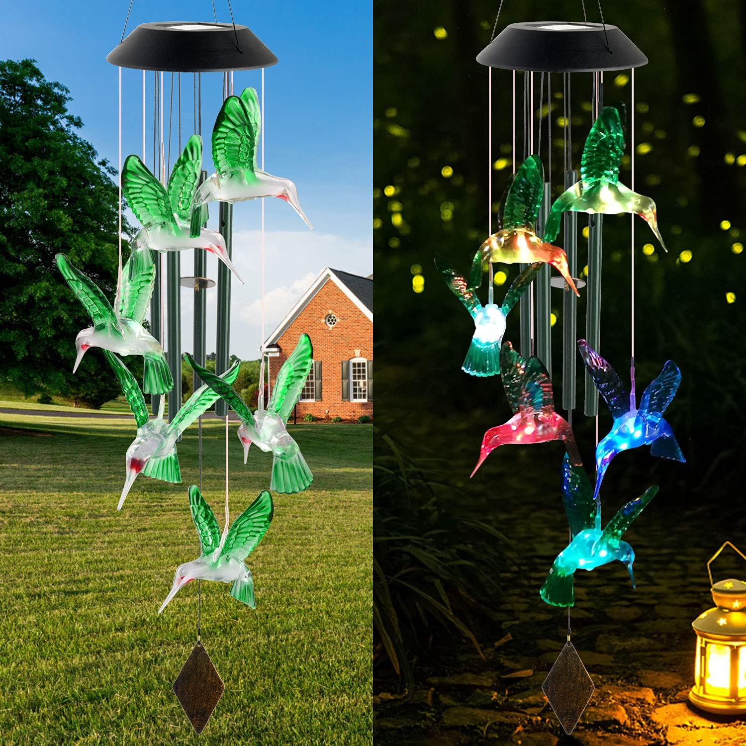 Hummingbird Solar Wind Chime
