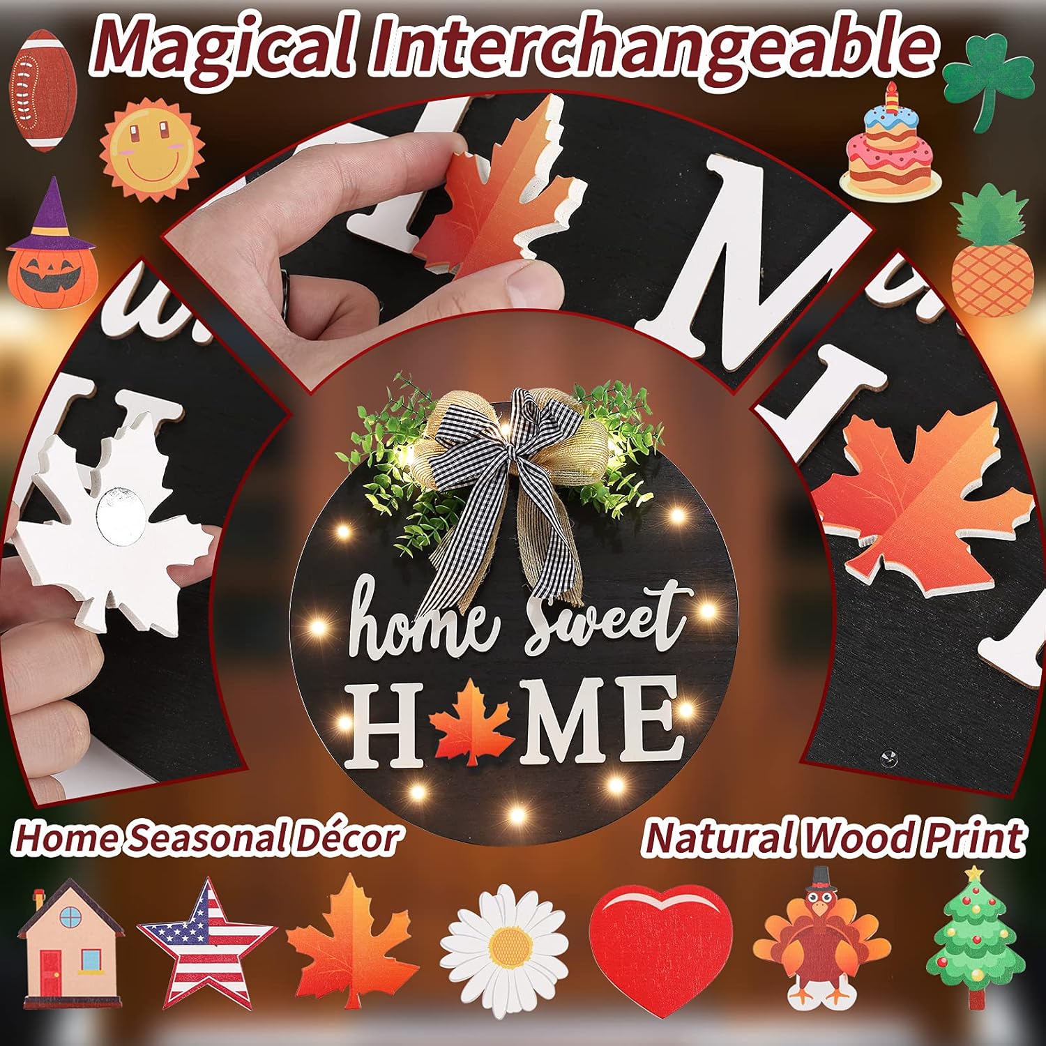 Interchangeable Welcome Sign