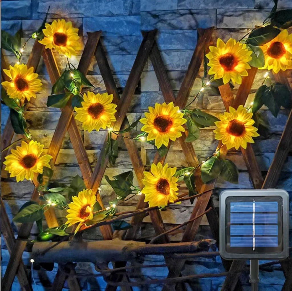 Sunflower Solar Lights