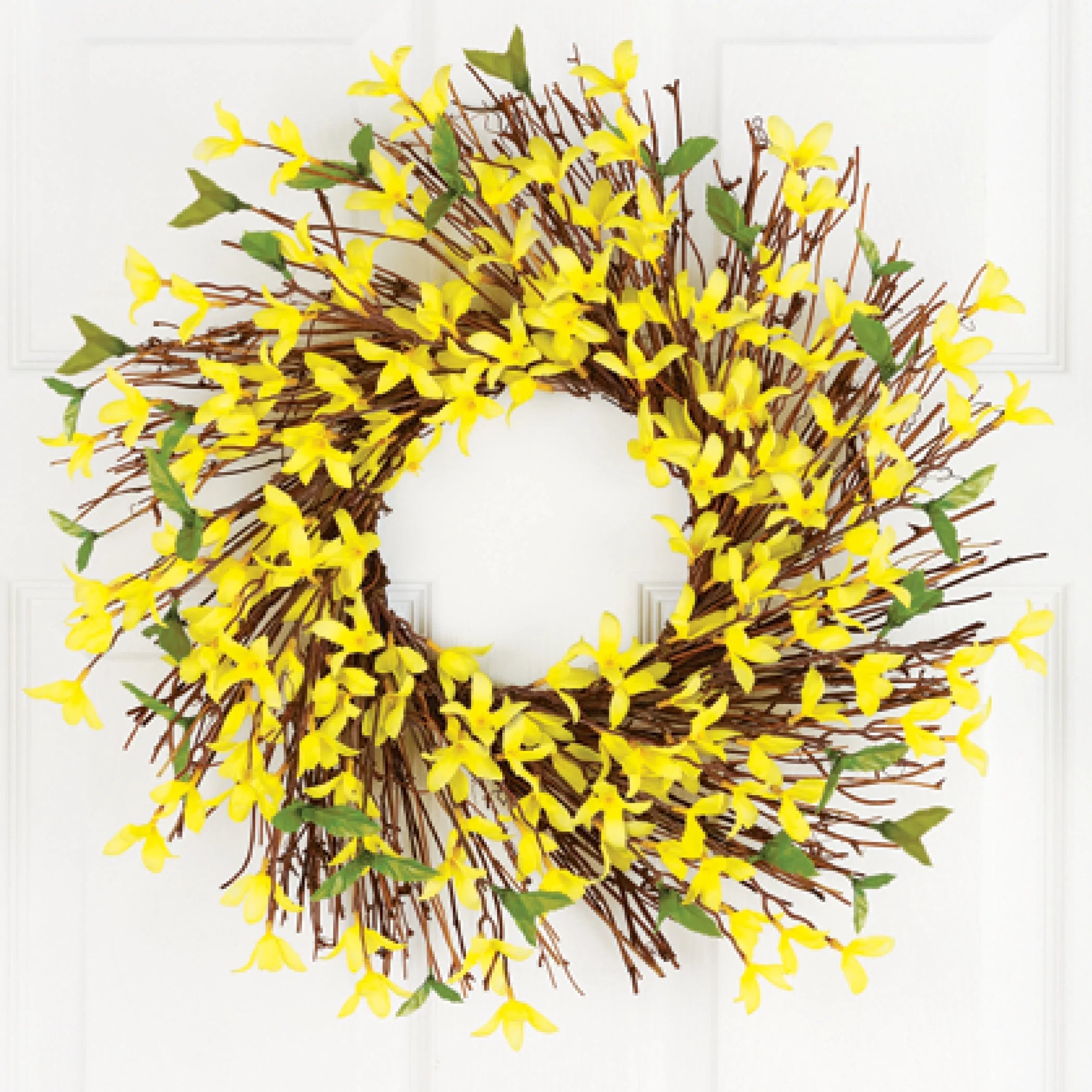 Forsythia & Twig Spring Door Wreath 