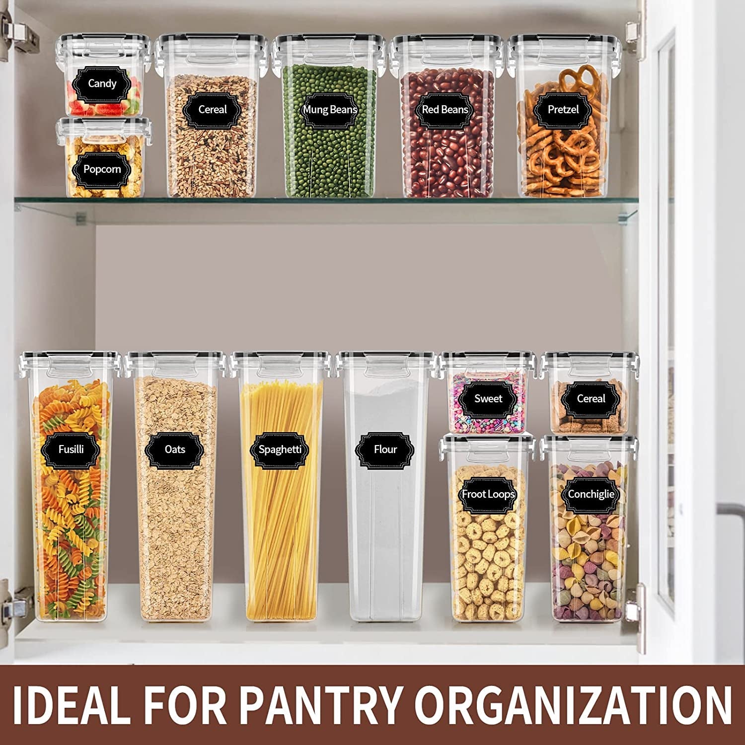Airtight Food Storage Containers Set with Lids - 24 PCS, BPA Free! - Flexx Decor