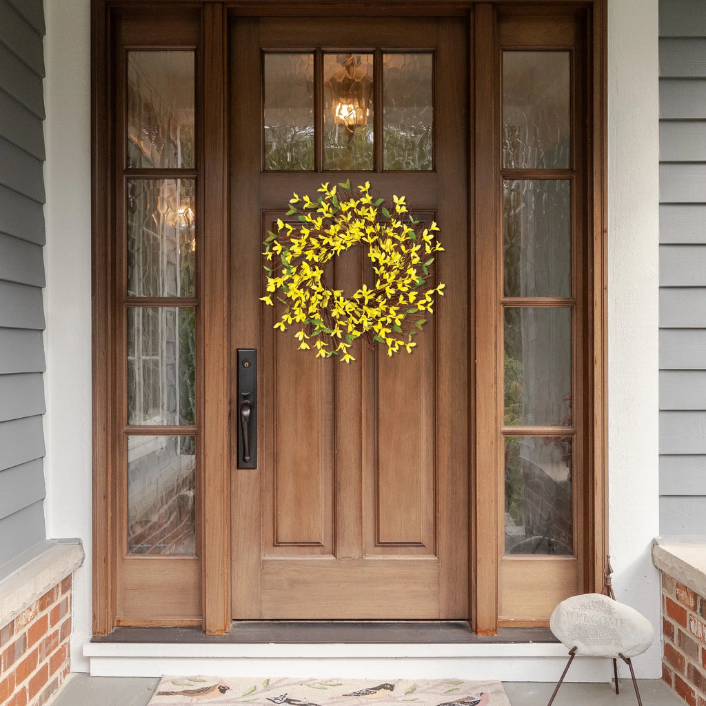 Forsythia & Twig Spring Door Wreath 
