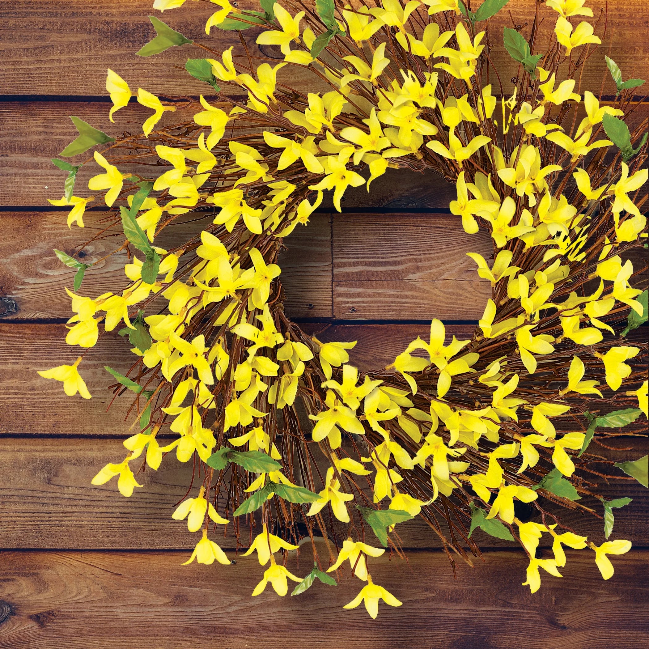 Forsythia & Twig Spring Door Wreath 