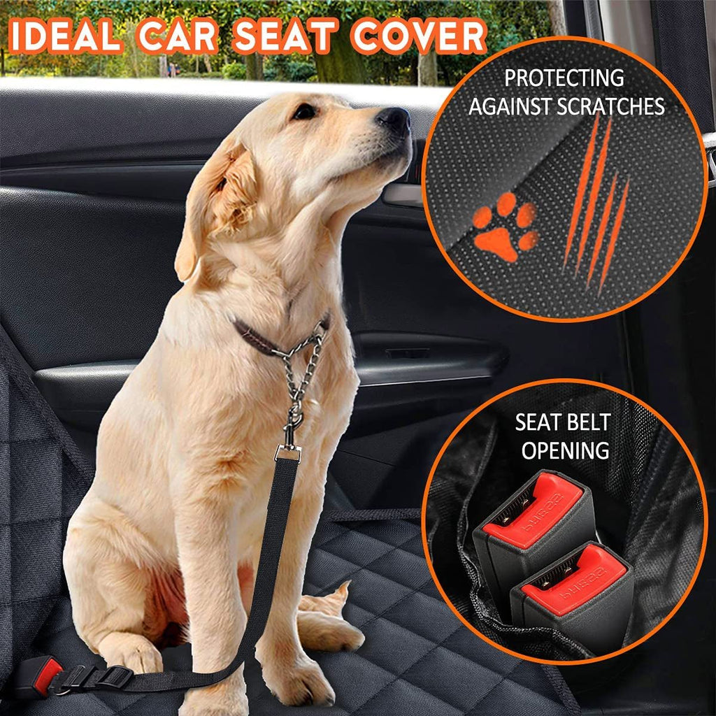 Waterproof Dog Car Seat Cover- Black - Flexx Decor