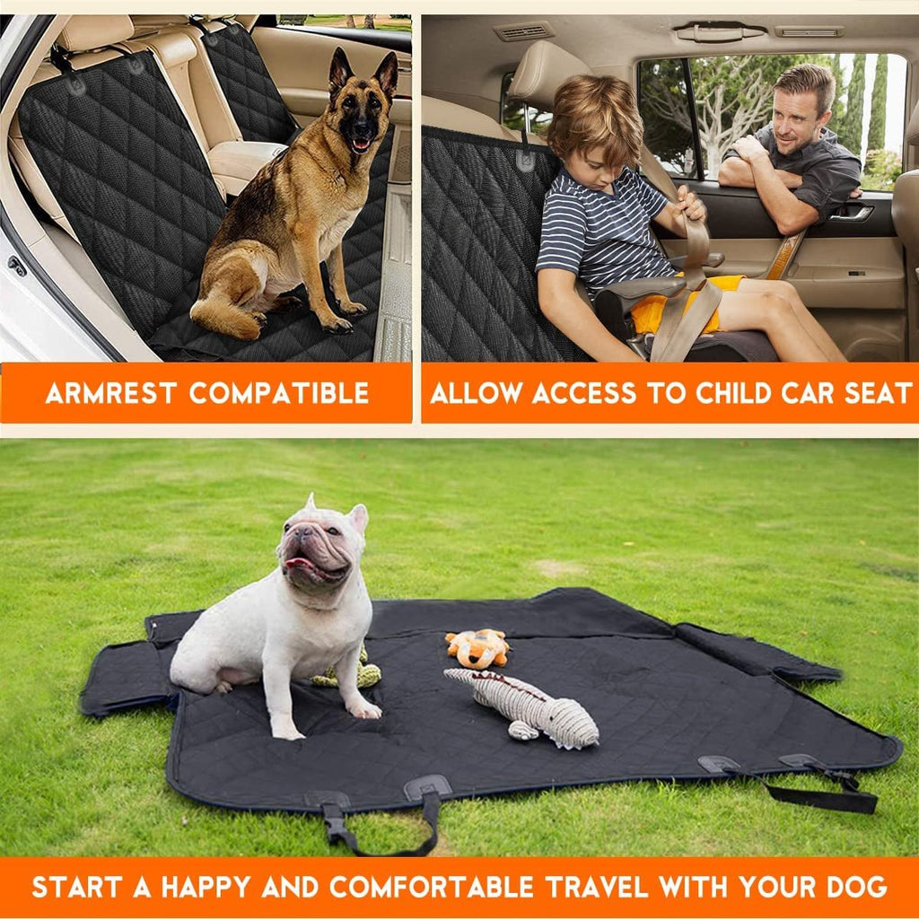 Waterproof Dog Car Seat Cover- Black - Flexx Decor